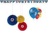 Paw Patrol - Feestversiering - Kinderfeest - Verjaardag - Themafeest - Feest - Slinger - Ballonnen - Waaier hangdecoratie.