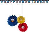 Paw Patrol - Feestversiering - Kinderfeest - Verjaardag - Themafeest - Feest - Slinger - Waaier hangdecoratie.
