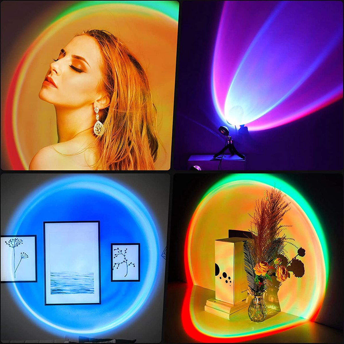 Sunset Lamp - Projector lamp - 16 Kleuren - 360 graden draaibaar