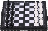 Borvat® | Échiquier pliable | 13x13cm | mini échiquier | Jeu d'échecs | avec des pièces d'échecs | Jeux d'échecs | Magnétique | Portable