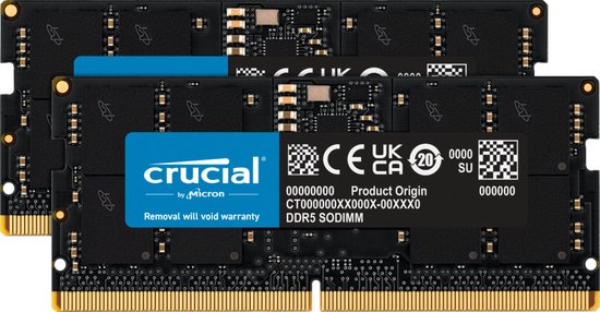 SO DDR5 32GB PC 4800 CL40 KIT (2x16GB) Crucial Value 1,1V