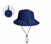 Boasty Bucket hat - Sun hat Denim Beach hat protection UV - Blauw - résistant à la pluie - pliable