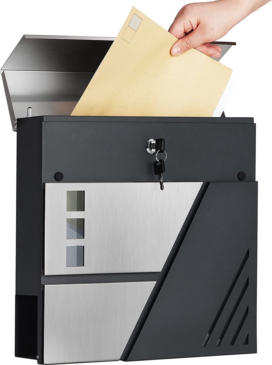 brievenbus / omheining doorwerpbrievenbus - mailbox