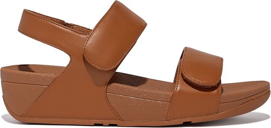 FitFlop Sandales à brides arrière en cuir ajustables Lulu MARRON