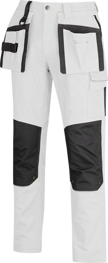 Pantalon de travail STØRVIK Tim Stretch - Homme & Femme - 97% Katoen - Taille L - Wit