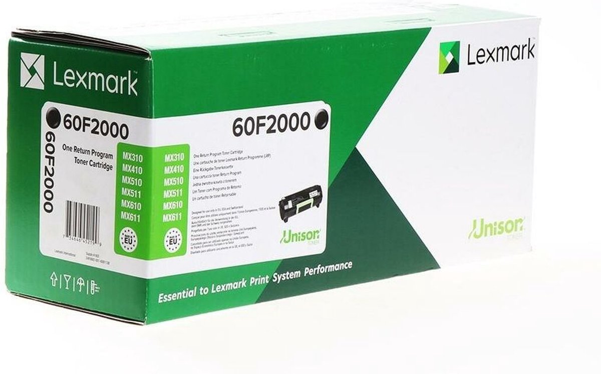 Toner Lexmark 602 Black