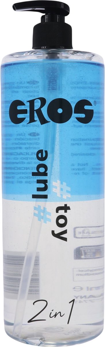 Goedkoopste Eros 2-in-1 lube en toy Glijmiddel op Waterbasis - 1000ml
