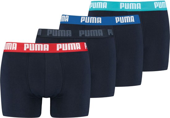 PUMA boxer 4P basic combi bleu - S