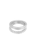 Ring- Doubled -Zilver- Stainless Steel - Moederdag cadeautje - cadeau voor haar - mama -yehwang- 18