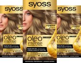 Bol.com Syoss Oleo Intense - Haarverf - 7-10 Natuurlijk Blond - Voordeelverpakking - 3 Stuks aanbieding