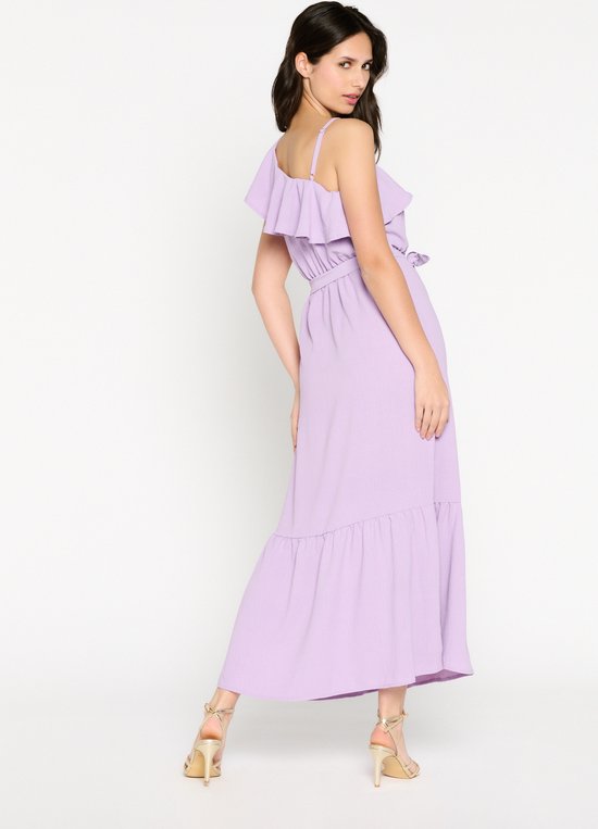 LolaLiza Asymmetrische maxi-jurk F - Lilac - Maat 50 | bol.com