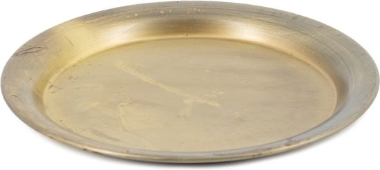 Schaaltje goud - Amberblokjes - 16x1,5x13,5cm - Kolony