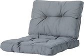 Madison Florance Loungekussens | Rib Grey | ca. 60x60 + 60x43cm