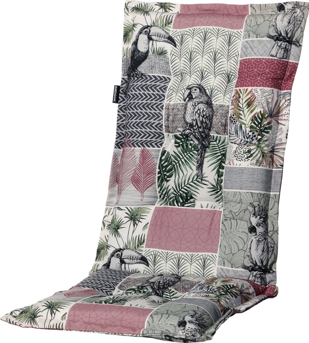 Madison Tuinstoelkussen hoge rug 50x123 cm Kiki pink