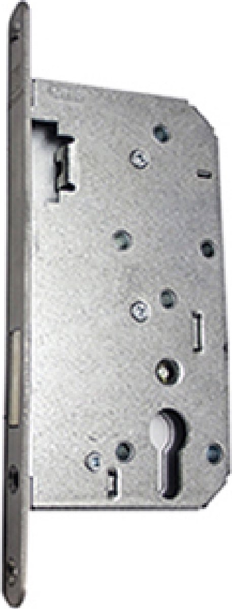 Nemef insteek cilinder kastslot - PC - doornmaat 60 mm - RVS voorplaat