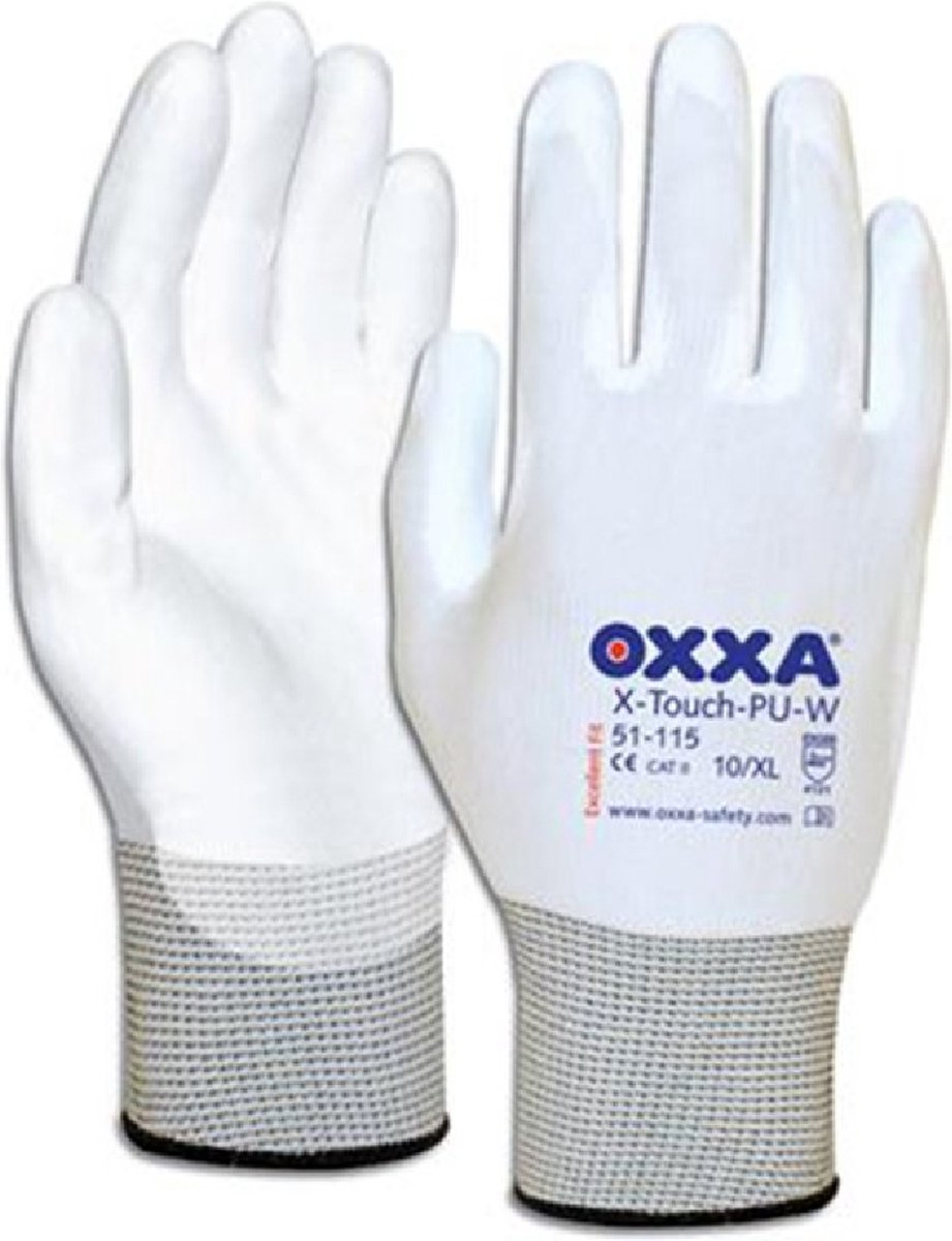 OXXA Premium X-Touch-PU-W 51-115 Schilders Handschoen - - Wit - 9/L - 3 paar