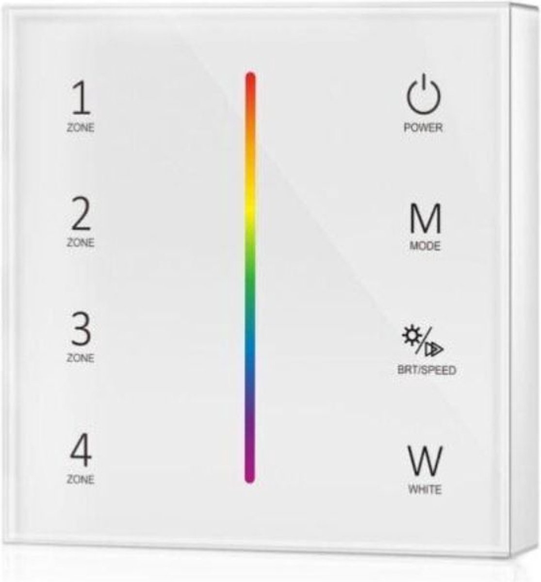 4 Zone RF Opbouw Tactiele Dimmer - RGB - Kunststof - RGB - SILUMEN