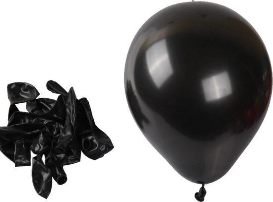 Spiegel Chrome ballonnen goud | gouden ballonnen | feest ballonnen | zwart | 33 centimeter hoog | 13 inch | 50 stuks