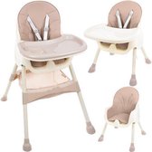 Kinderstoel 3 in 1 Verstelbaar - Stoel - Kinderzitje - Stoeltje - Stoelen - Voederstoel - Eetstoel - Combistoel - Baby Eetstoel - Kinderstoel voor Baby's - klaptafel 5-punts Gordel - Licht Roze