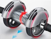 Rebound automatique Double Roues Push Ab Roller - Exercices pour abdominaux - AB Trainer - Équipement d'exercice des muscles abdominaux Abs Roller Ab Wheel - Modèle innovant