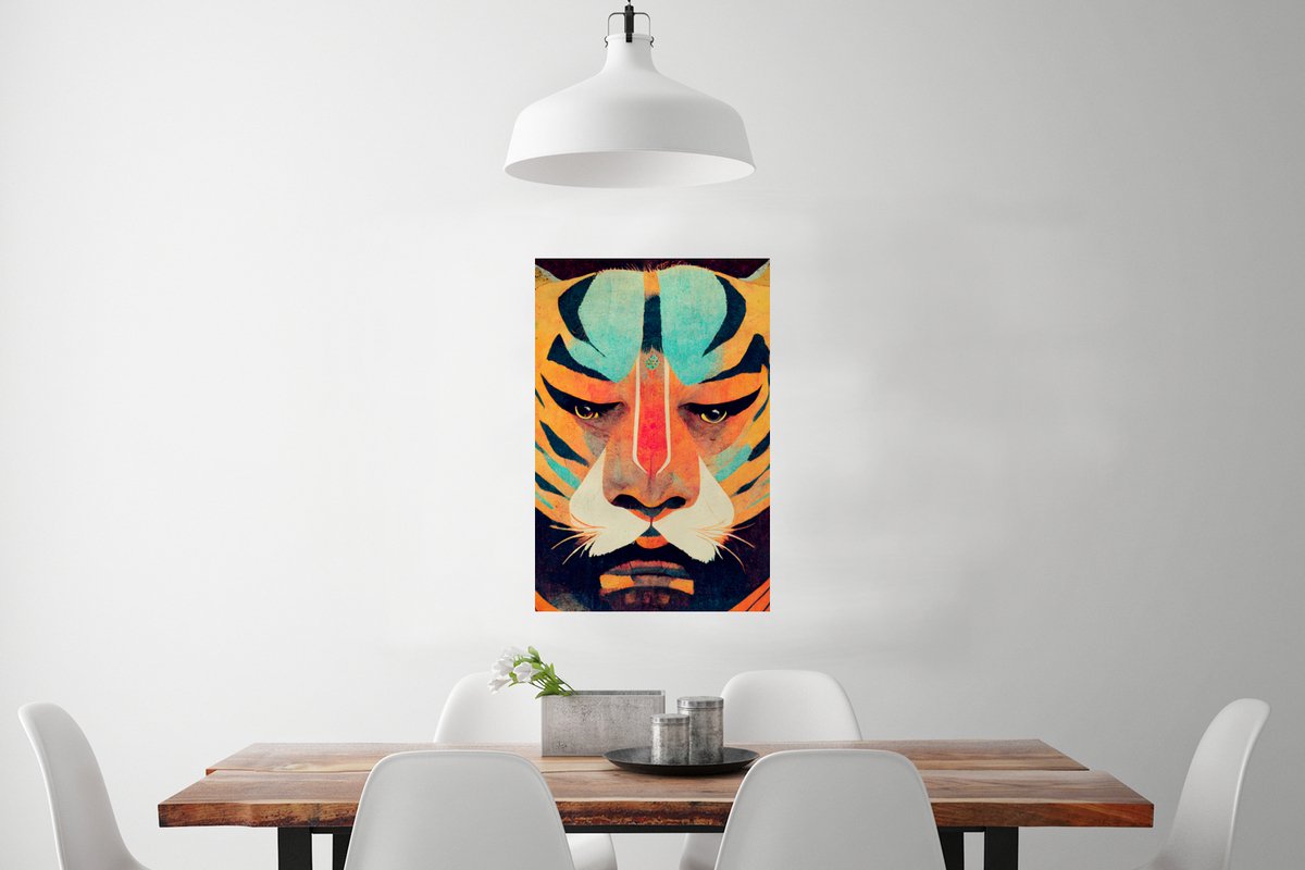 Tijger - Portret - Abstract - Dieren - Kunst