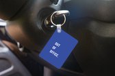Sleutelhanger - Quotes - Out of office - Blauw - Uitdeelcadeautjes - Plastic