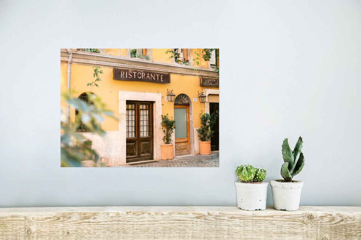 Rome - Restaurant - Geel - Planten - Deur