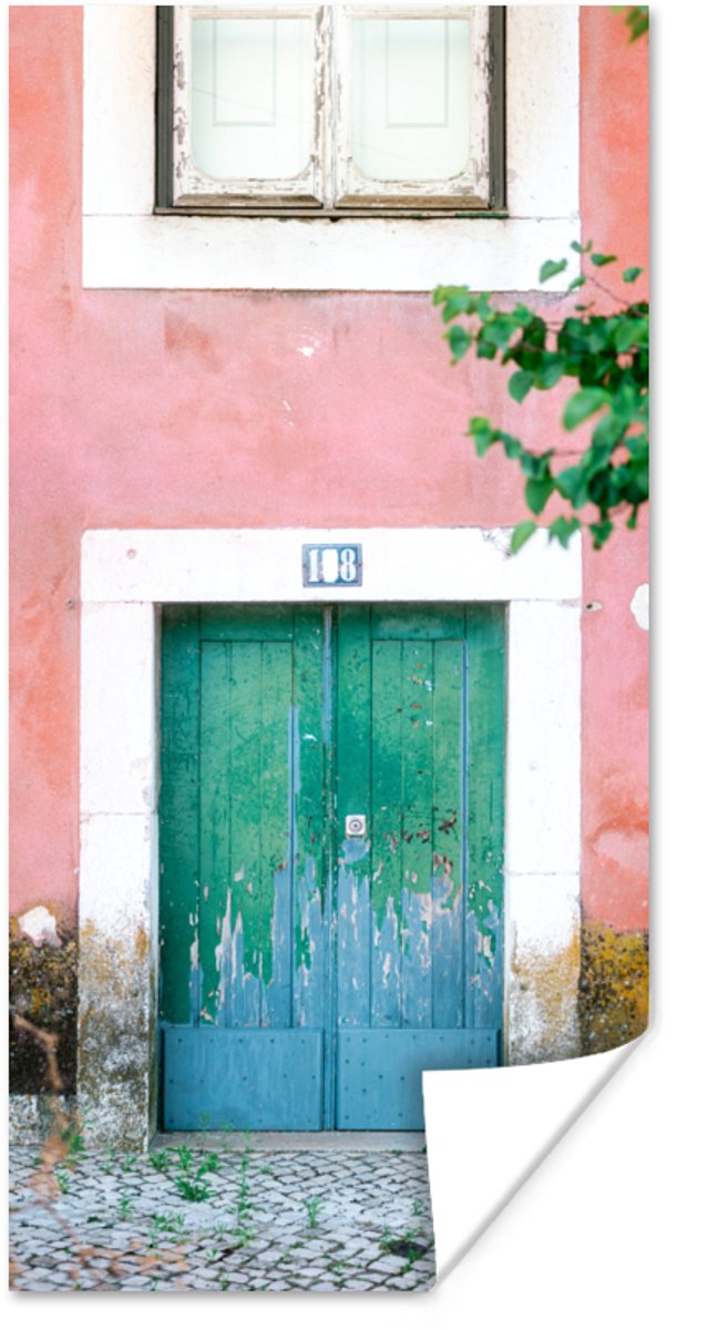Deur - Groen - Roze - Verf