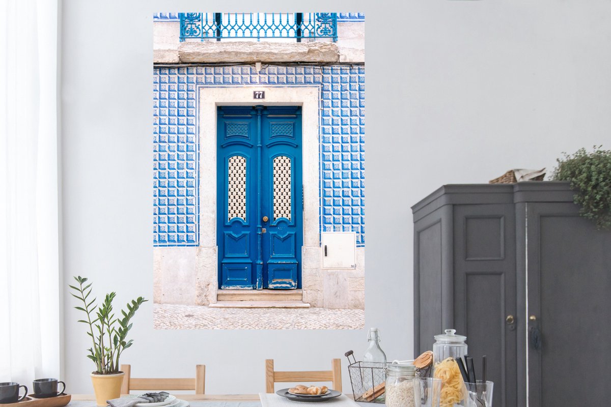 Blauw - Deur - Hout - Architectuur