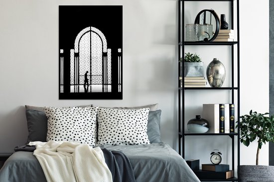 Zwart - Wit - Fenêtre - Homme