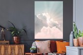 Stickers muraux - Film autocollant - Ciel - Nuages ​​- Soleil - Nature - 90x120 cm - Film adhésif - Stickers muraux muraux Chambre d'enfant - Papier peint autocollant - Papier peint autocollant - Film autocollant