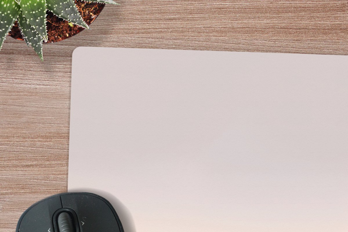 Muismat XXL 60x60 cm - Bureau onderlegger - Bureau mat Zee - Strand - Brug - Natuur - Zonsondergang - Bureaumat - Gaming mousepad xl - Bureaulegger groot - Computer deskmat