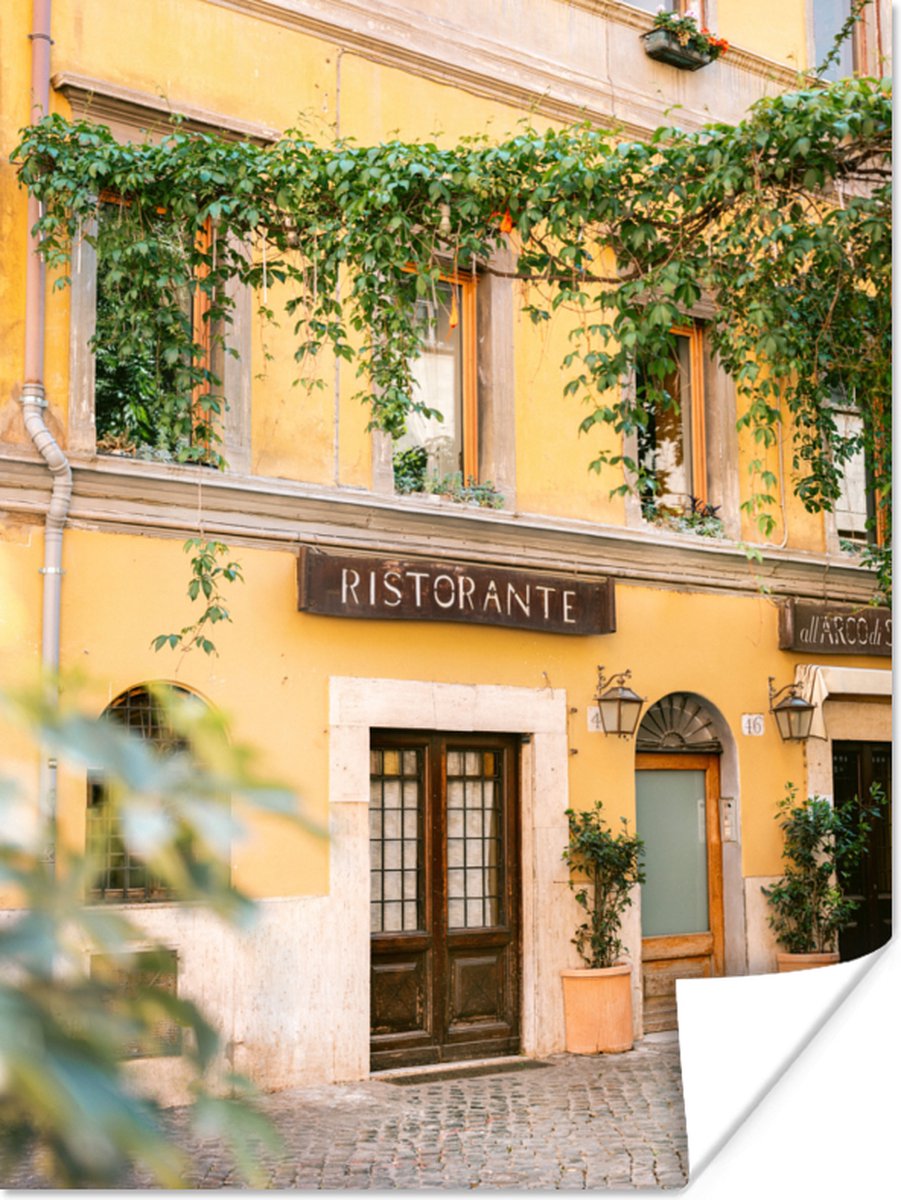Rome - Restaurant - Geel - Planten - Deur