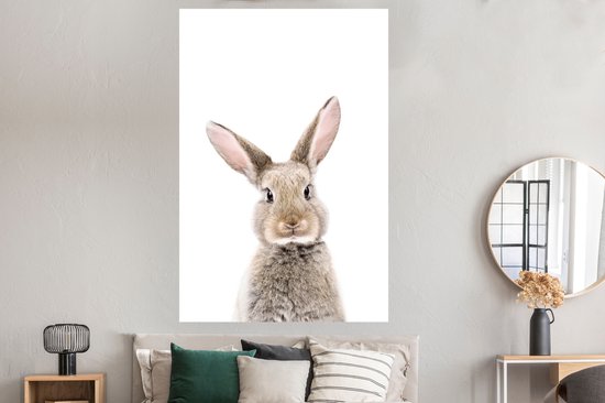 Poster Lapin - Animaux - Nature - Marron - 120x180 cm XXL