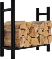 CLP Medya Wood storage - Support à bûches - Support à bois - Support à bois de chauffage - Intérieur - 30x80x80 cm rond