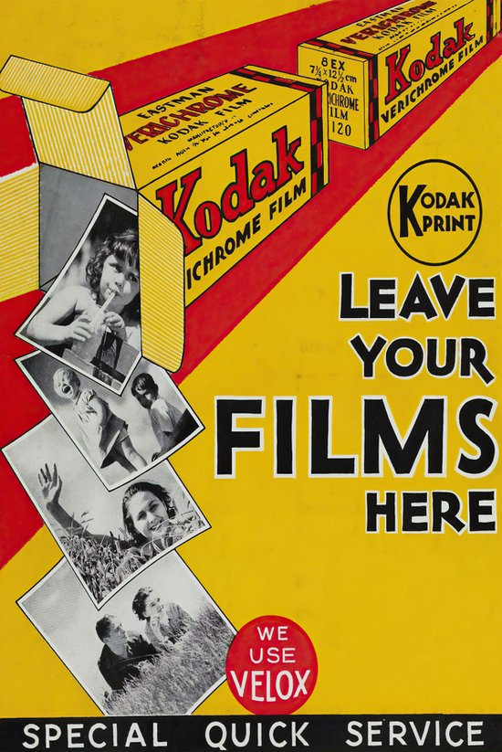 Posters Vintage - Kodak Flyer - Vintage poster - Foto Kunst - 61x91
