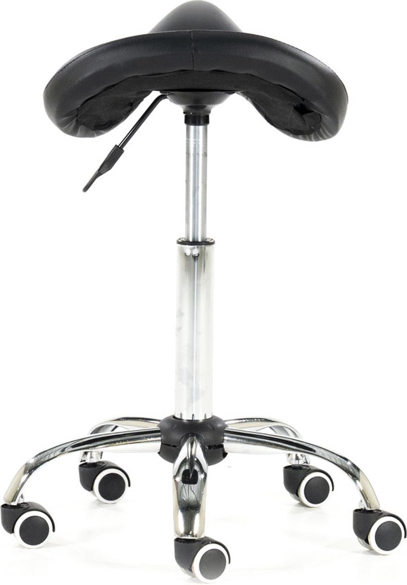 Zadelkruk rugleuning ergonomisch kantelbaar - kapperskruk - tabouret
