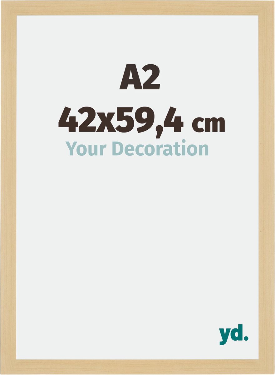Your Decoration - Fotolijst A2 42x59,4 cm - MDF - Ahorn Decor - Mura