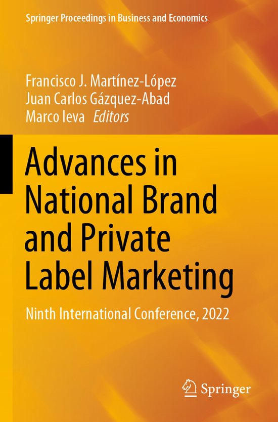Springer Proceedings in Business and Economics- Advances in National Brand and Private Label Marketing