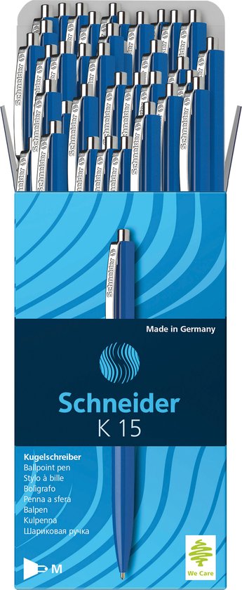Schneider balpen - K15 - blauw - 50 stuks - S-3083-50