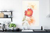 Poster Bloemen - Rood - Natuur - Planten - 80x120 cm