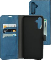 Mobiparts hoesje geschikt voor Samsung Galaxy A14 4G/5G - Wallet/Boekhoesje - Eco Leer - Magneet Sluiting - Opberg vakken - Blauw