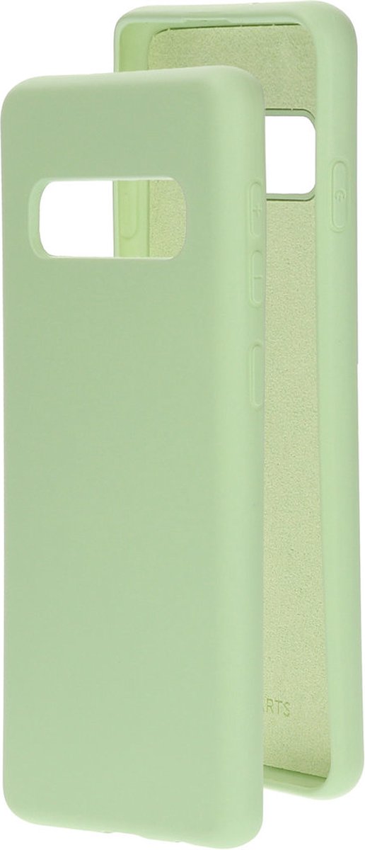 Mobiparts hoesje geschikt voor de Samsung Galaxy S10 - Siliconen - Groen