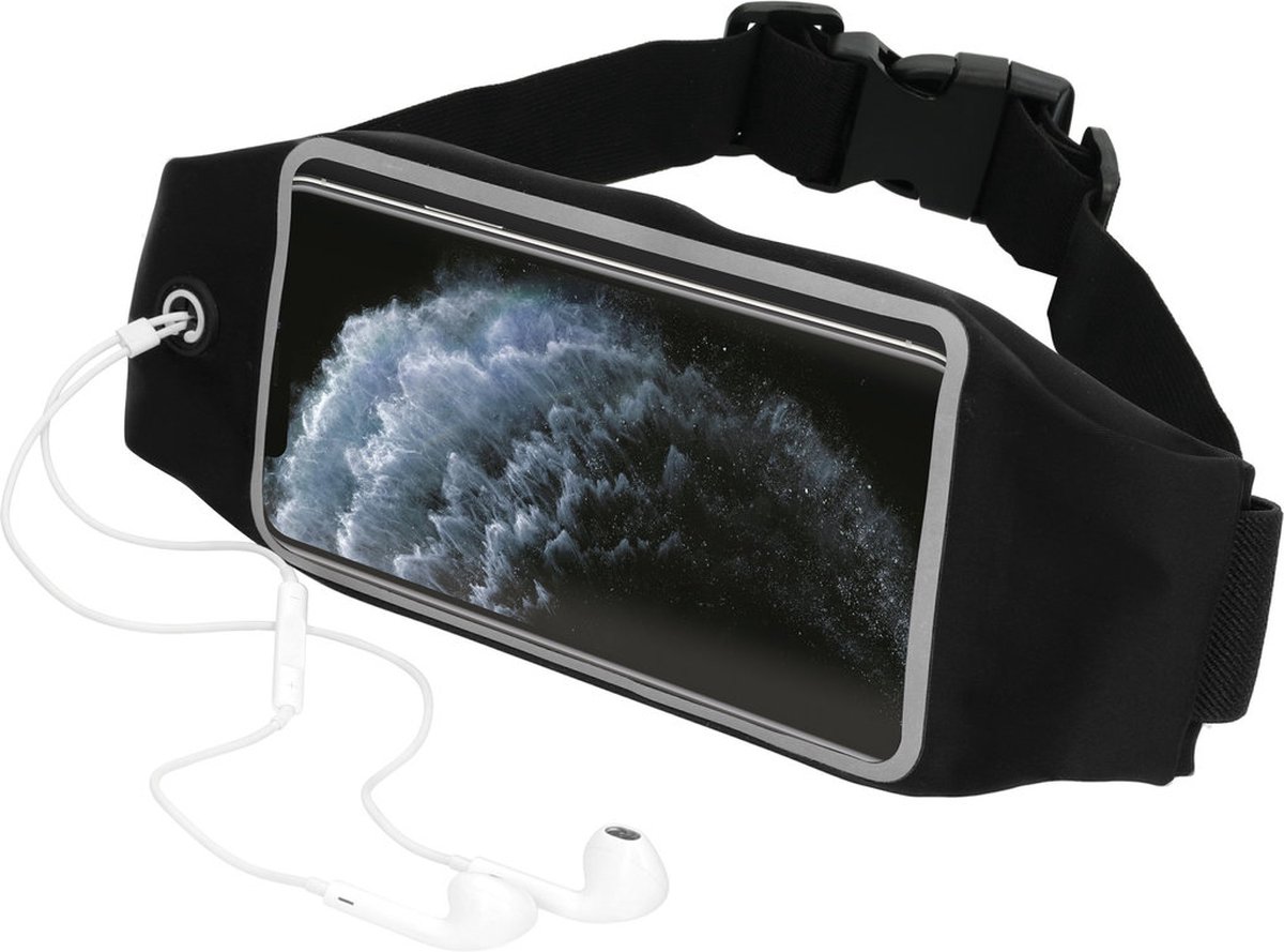 Mobiparts Comfort Fit Sport Belt geschikt voor Apple iPhone 11 Pro - Zwart