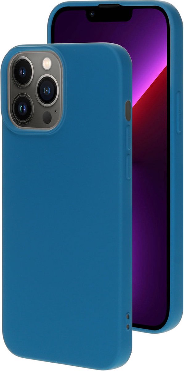 Mobiparts hoesje geschikt voor de Apple iPhone 13 Pro Max - Siliconen - Blauw