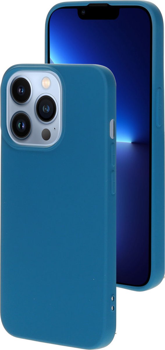 Mobiparts hoesje geschikt voor de Apple iPhone 13 Pro - Siliconen - Blauw