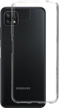 Mobiparts hoesje geschikt voor Samsung Galaxy A22 5G - Zacht TPU - Schokabsorberend TPU - Grip Coating - Transparant