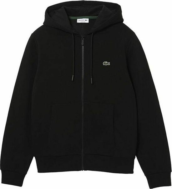 Lacoste heren hoodie sweatsvest - met rits - zwart - Maat: 3XL