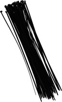 Tiewraps 40 cm - Zwart - 50 stuks - Kabelbinders - Zwarte tie wraps - Klus materiaal benodigdheden