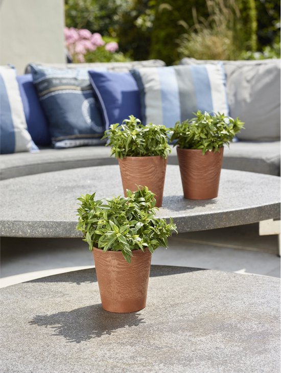 Pot de fleurs Artstone chêne clair